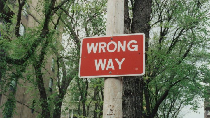 wrong way - turn around - get back to Christ @ Koa Sinag